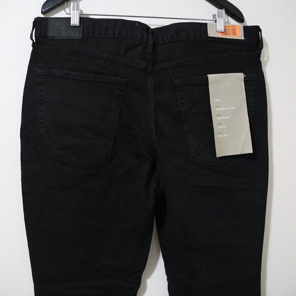NWT Everlane The Slim Fit Jean Low Stretch Men's Black Size 38x30 - Picture 9 of 9